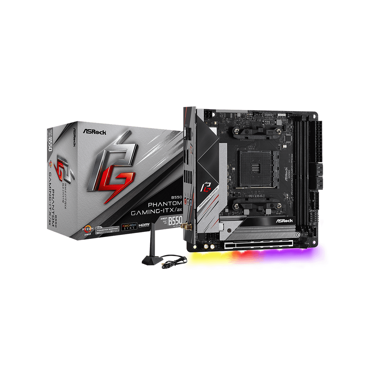 B550 Phantom Gaming-ITX/ax | ASRock(アスロック) Socket AM4 AMD