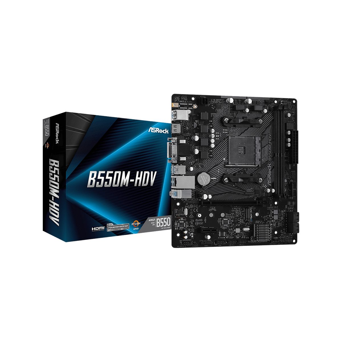 B550M-HDV | ASRock(アスロック) Socket AM4 AMD B550 MicroATX