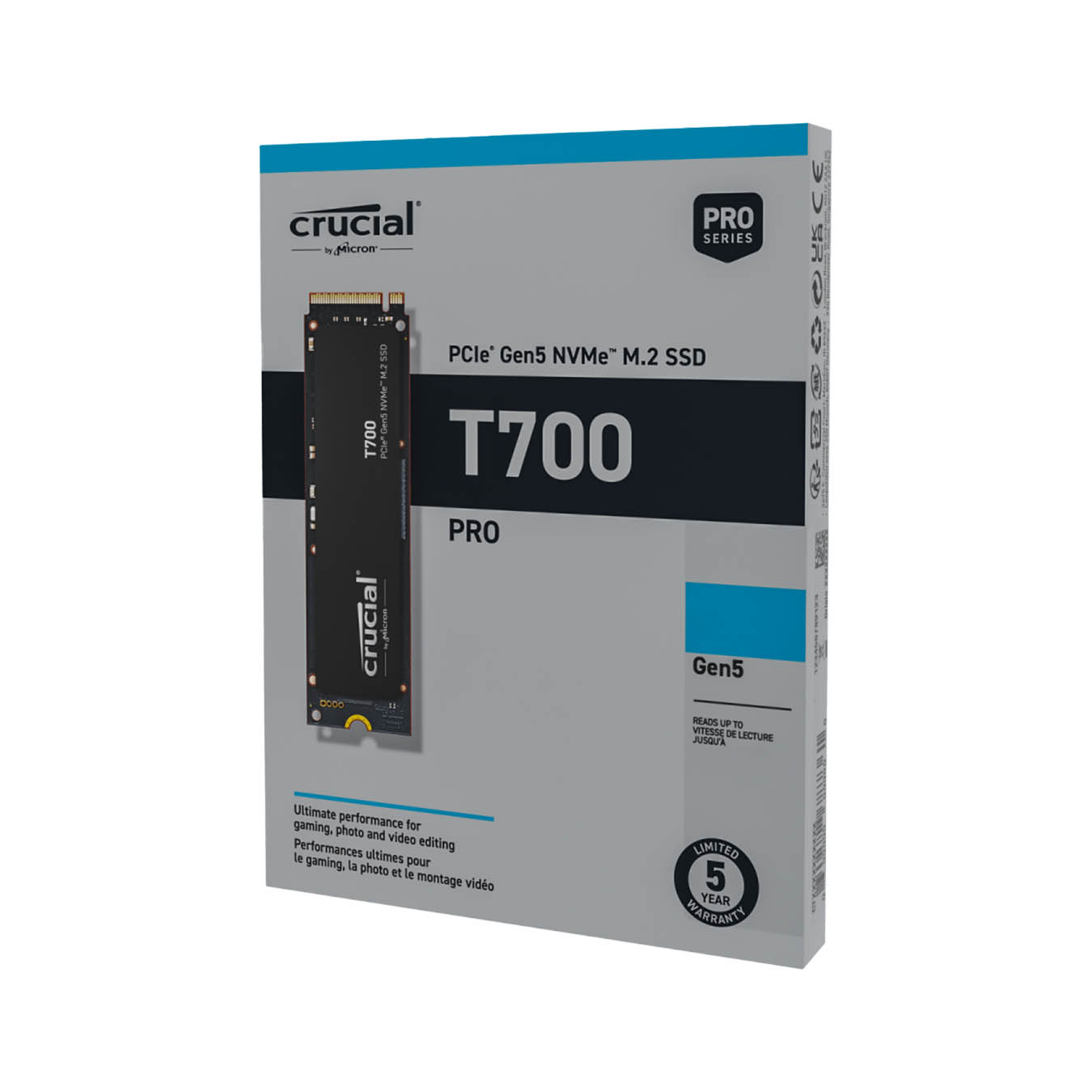 CT1000T700SSD3JP | Crucial T700 ハイエンド M.2 NVMe接続SSD 1TB