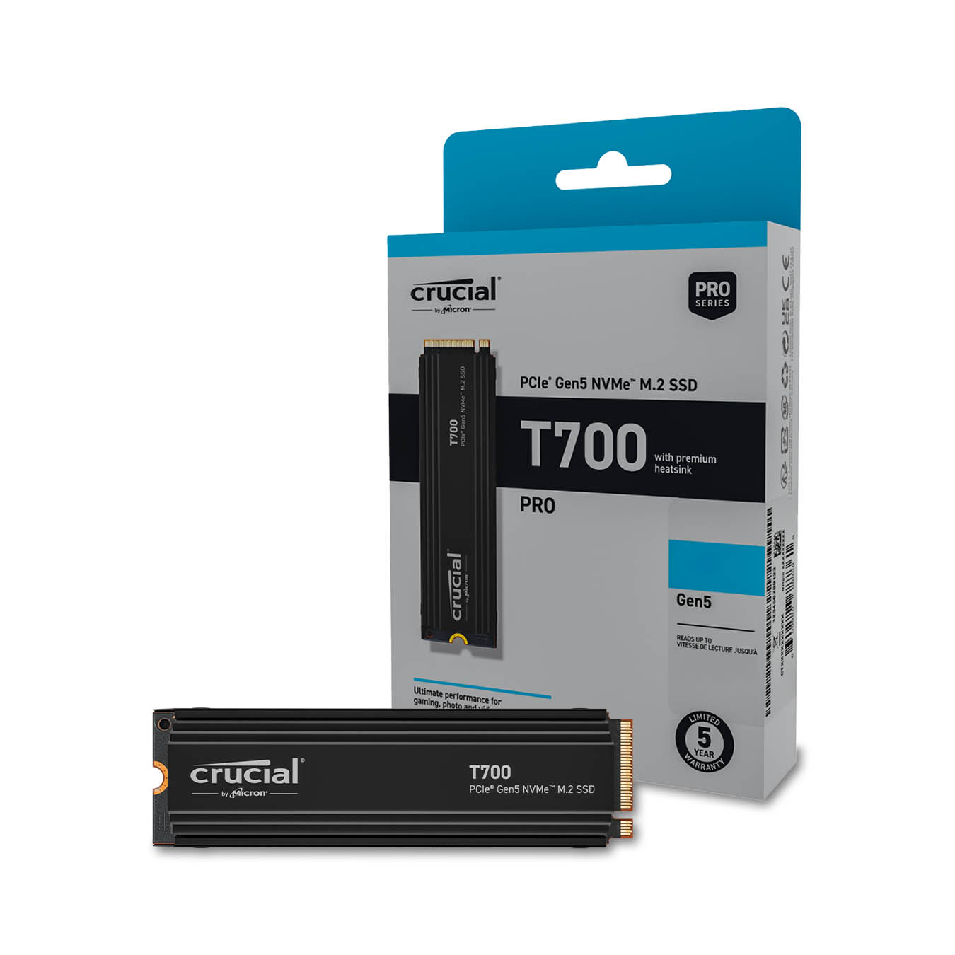 CT1000T700SSD5JP | Crucial T700 ハイエンド M.2 NVMe接続SSD 1TB