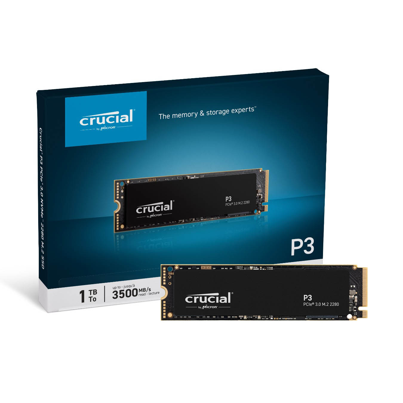 CT1000P3SSD8JP | Crucial P3 ミドルレンジ M.2 NVMe接続SSD 1TB | CFD