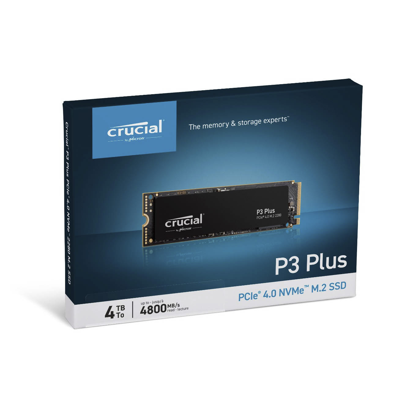 CT4000P3PSSD8JP | Crucial P3 Plus ミドルレンジ M.2 Gen4 NVMe接続