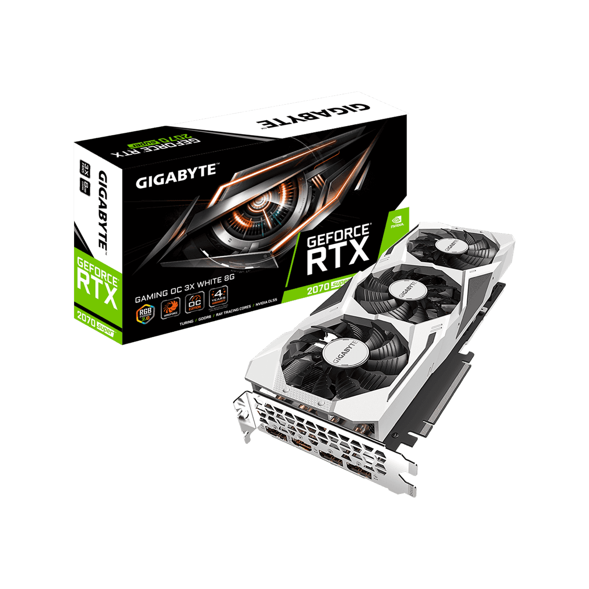 GV-N207SGAMING OC WHITE-8GD | GIGABYTE NVIDIA GEFORCE RTX 2070