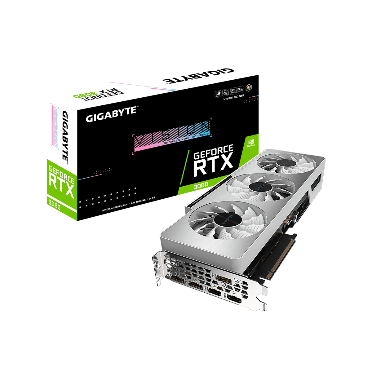 GV-N3080VISION OC-10GD R2.0 | GIGABYTE NVIDIA GEFORCE RTX 3080