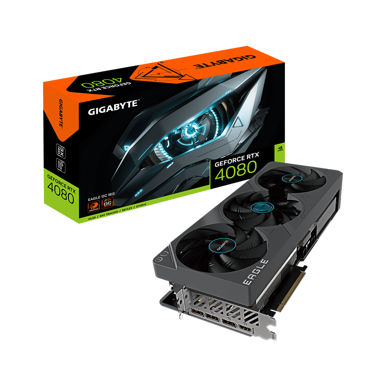 GV-N4080EAGLE OC-16GD | GIGABYTE NVIDIA GeForce RTX 4080 搭載