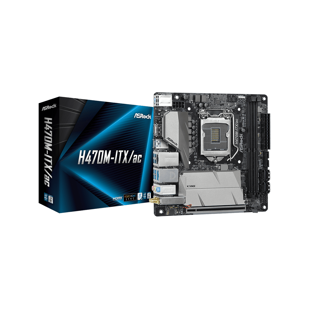 H470M-ITX/ac | ASRock(アスロック) LGA 1200 Intel H470 Mini-ITX