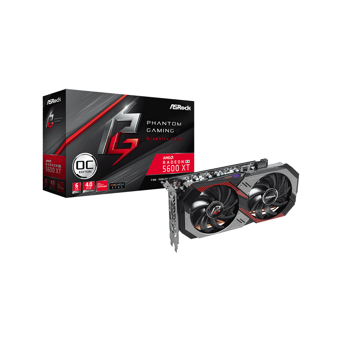 RX 5600 XT PG D2 6G OC | ASRock(アスロック) Radeon RX 5600 XT 搭載