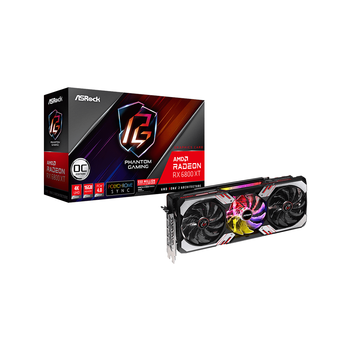 RX 6800 XT PG D 16G OC | ASRock(アスロック) Radeon RX 6800 XT 搭載