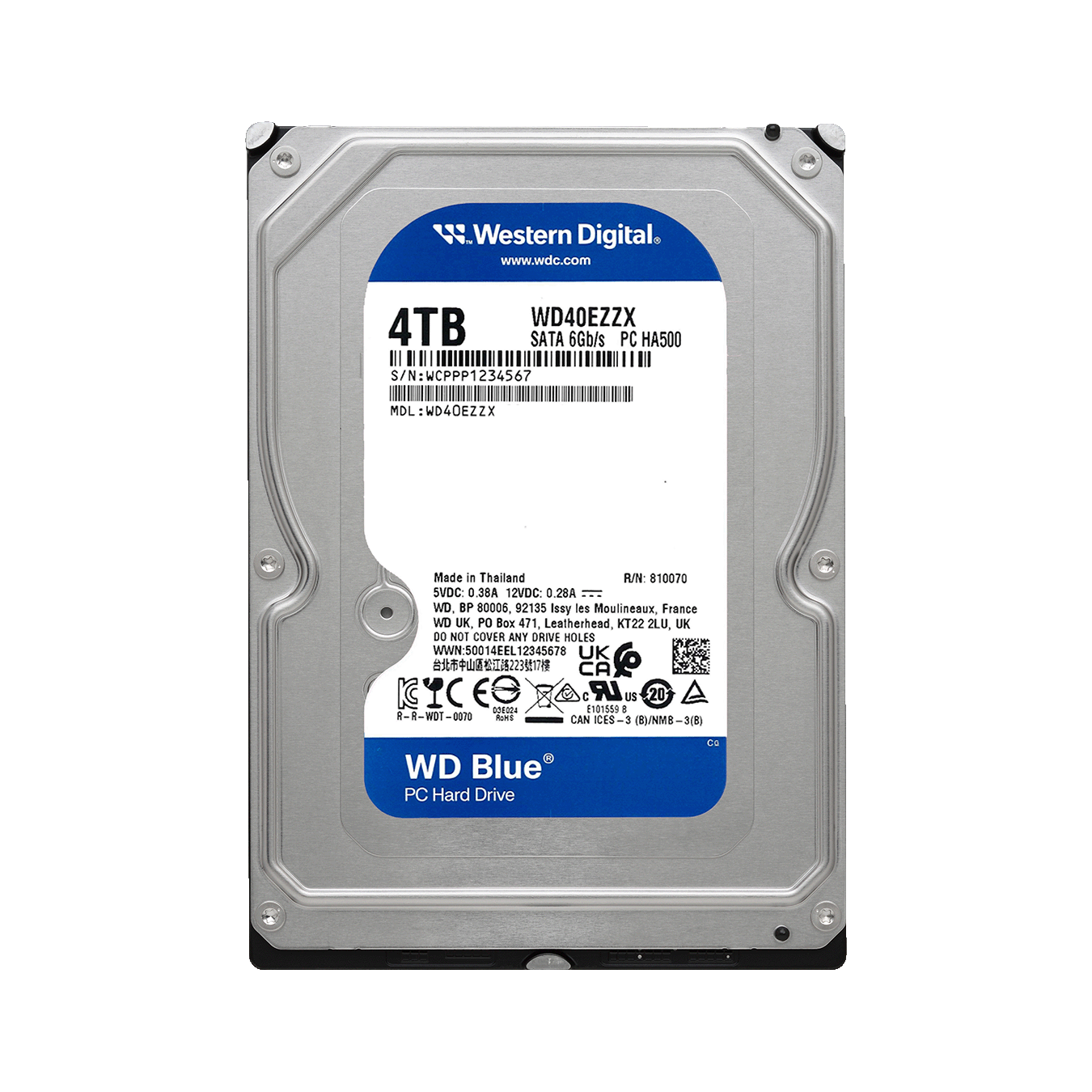 WD40EZZX | WD40EZZX | WesternDigital WD Blue SATA3 6Gbps(SATA6G