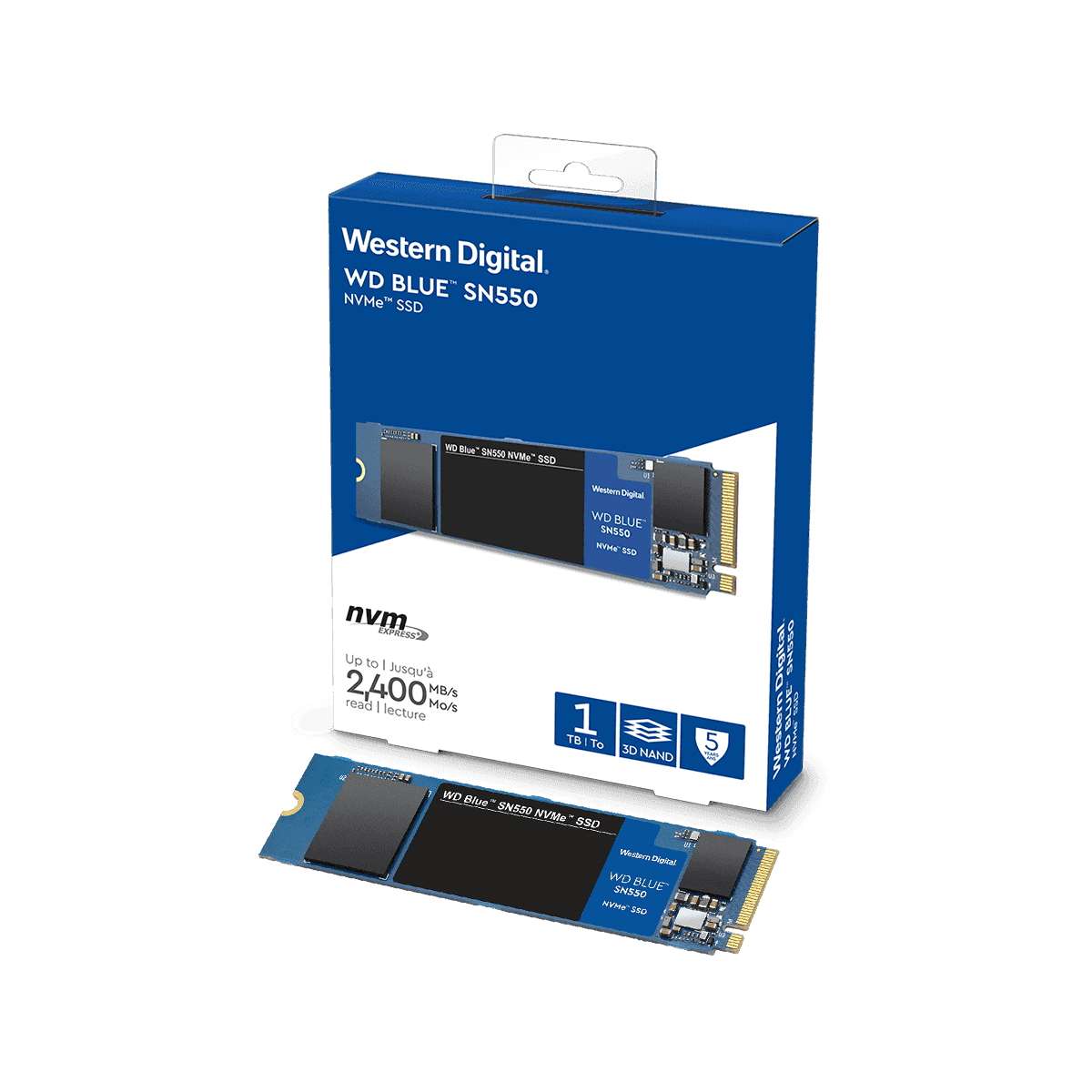 WDS100T2B0C | WesternDigital WD Blue SN550 M.2 NVMe接続SSD 1TB