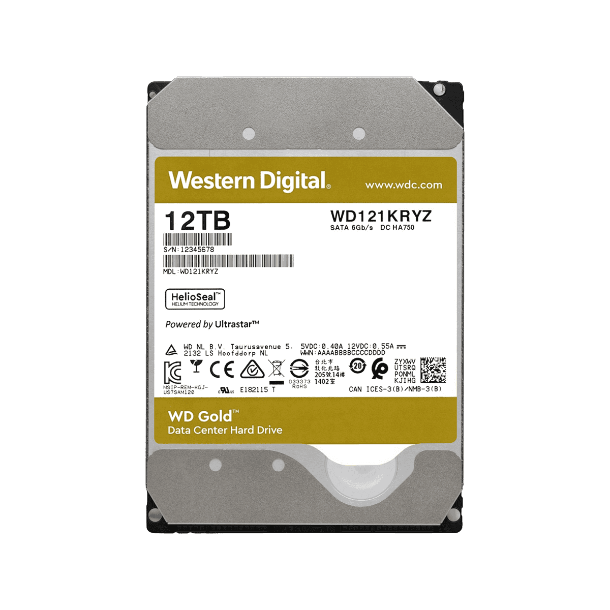 WD121KRYZ | WD121KRYZ | WesternDigital WD Gold エンタープライズ