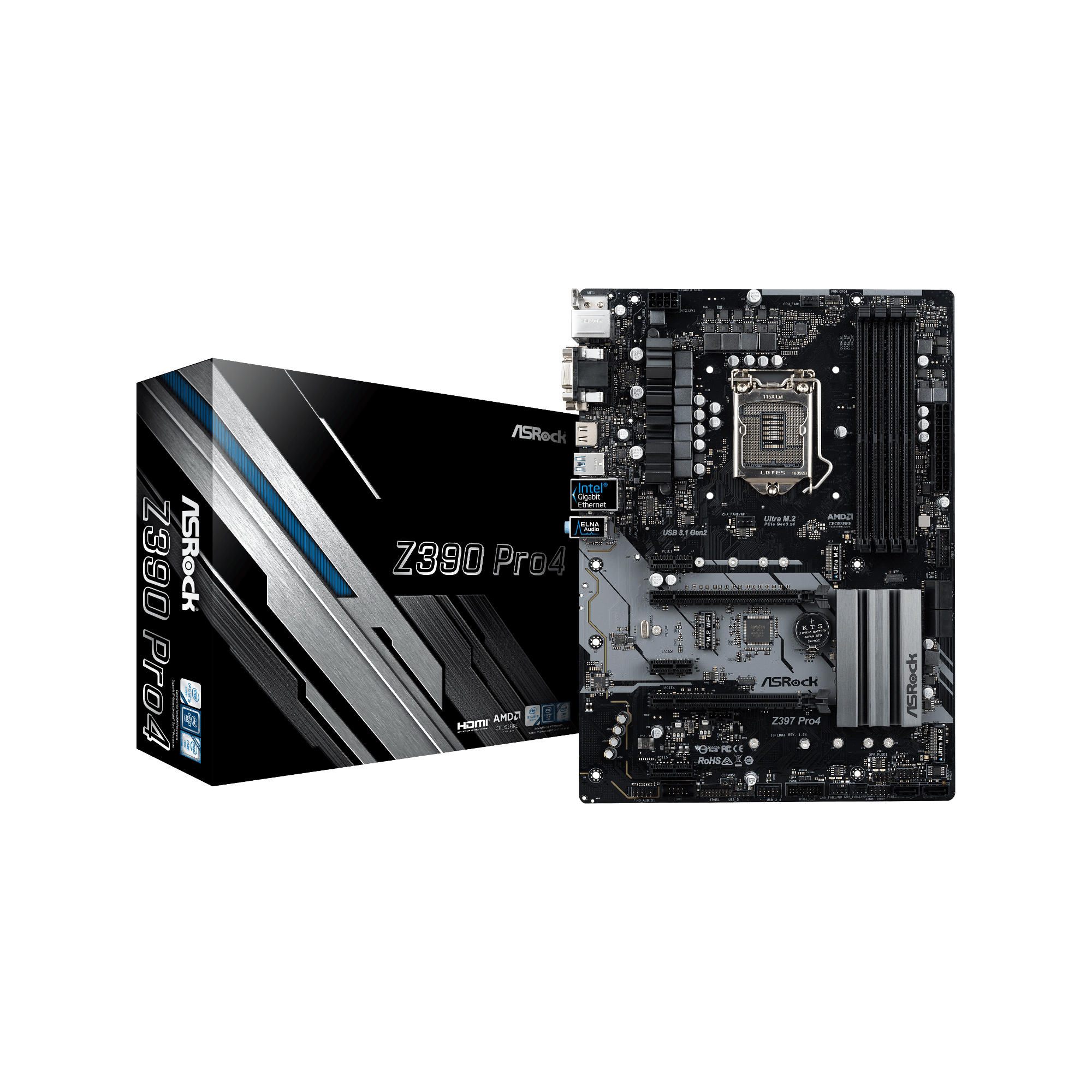 Z390 Pro4 | ASRock(アスロック) LGA1151 Intel Z390 ATX マザーボード