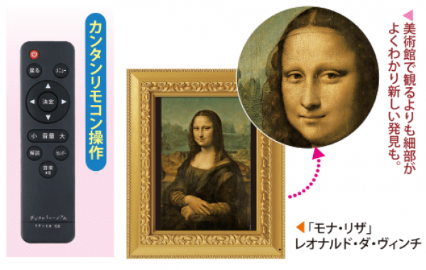 デジタルミュージアム 世界の名画100 カレンダー/時計機能付き