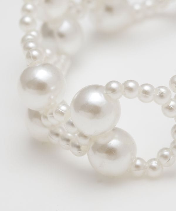 レースクロスビーズブレスレット(WHITE): 『欧州航路』