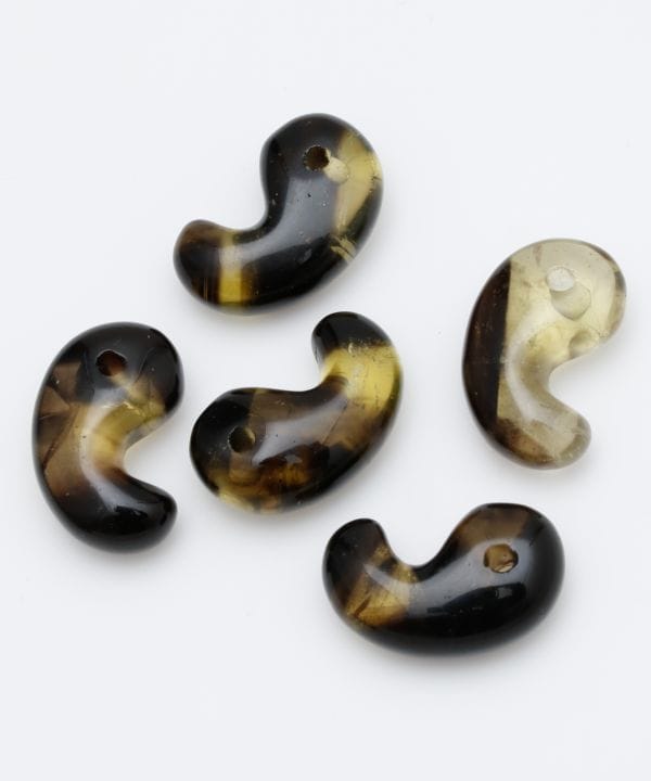 黒水晶/水晶MIX古代勾玉（Lサイズ）(山東省産): 『岩座(いわくら