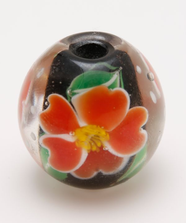 トンボ玉 20mm椿(黒): 『岩座(いわくら)』公式通販