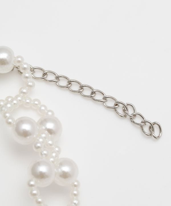 レースクロスビーズブレスレット(WHITE): 『欧州航路』