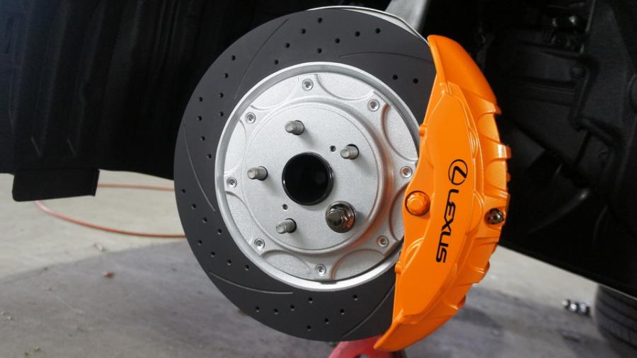 レクサスLS500Fスポーツ キャリパー塗装・ローター塗装COLOR:#098
