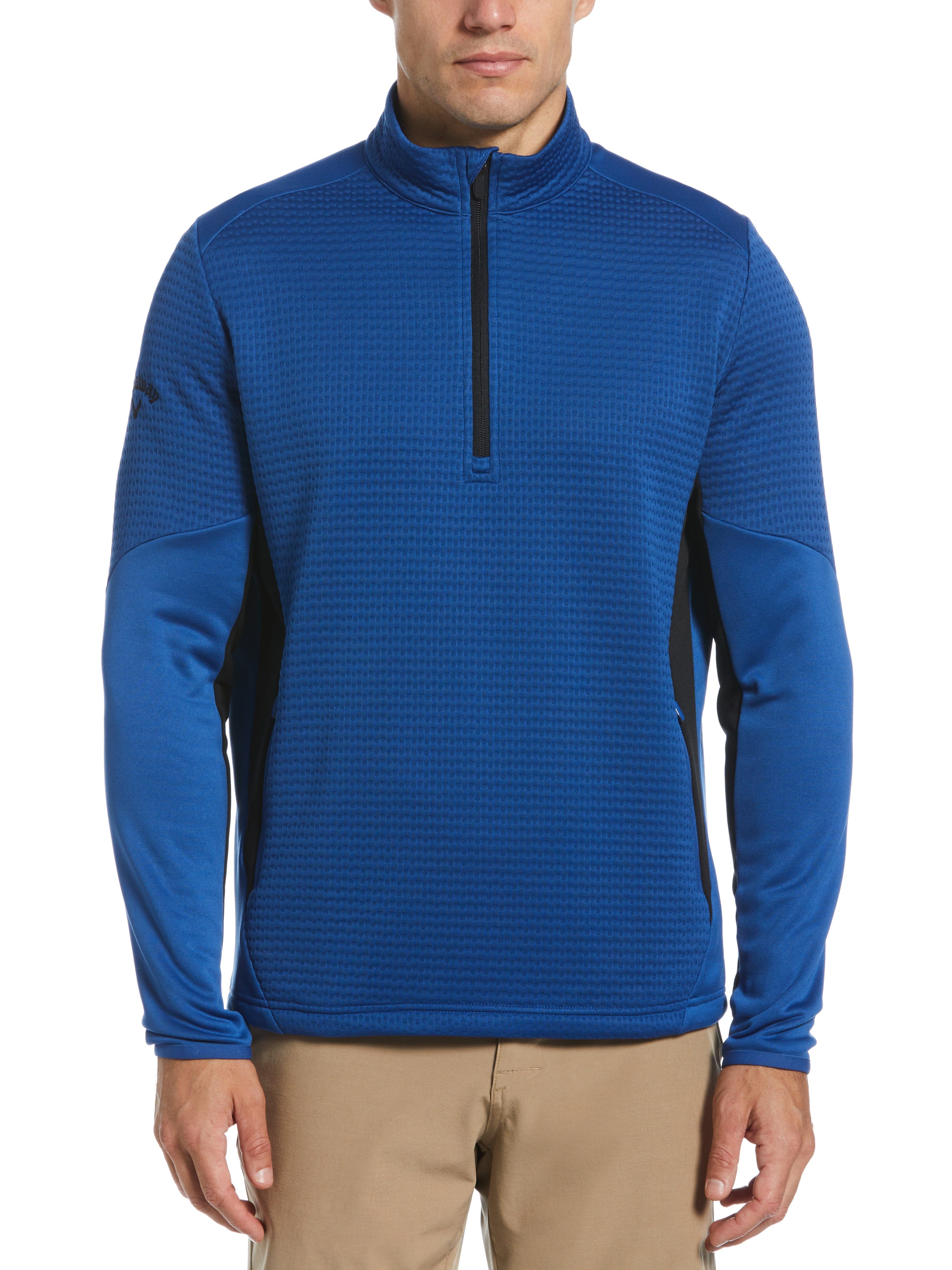 Mens Textured Quarter Zip Golf Pullover – Callaway Apparel