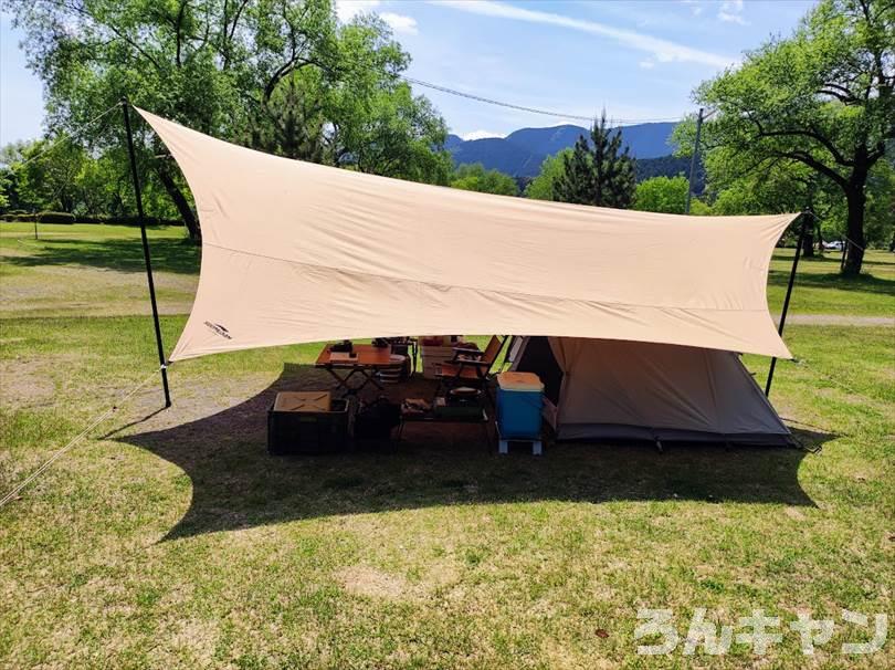 タープは？】ツーリングドームLXのレイアウト｜小川張りじゃなくても