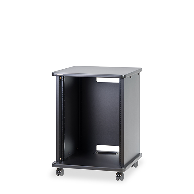 15U 木製AVワゴン（組立済・扉なし）｜CWX-15-DN｜カナレ電気