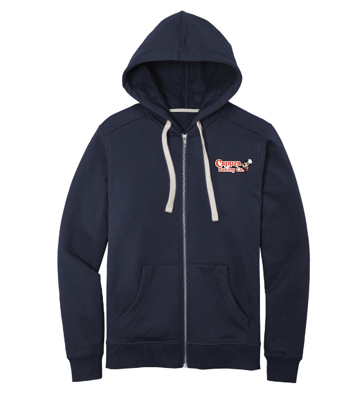 DT8102 District® Re-Fleece™ Full-Zip Hoodie - True Navy - Cappza's