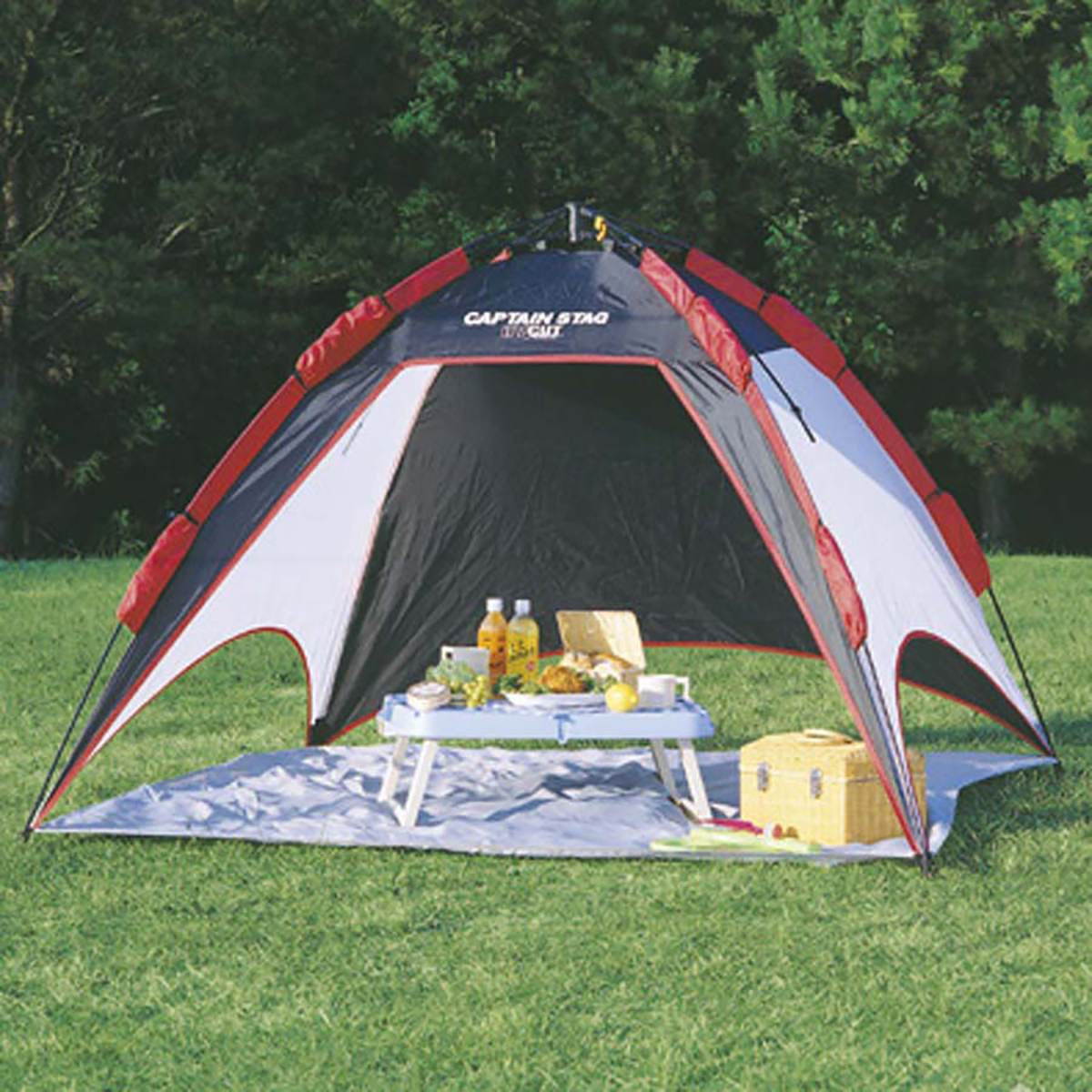 リオーネUVワンタッチシェルター(BK) - アウトドア・キャンプ用品