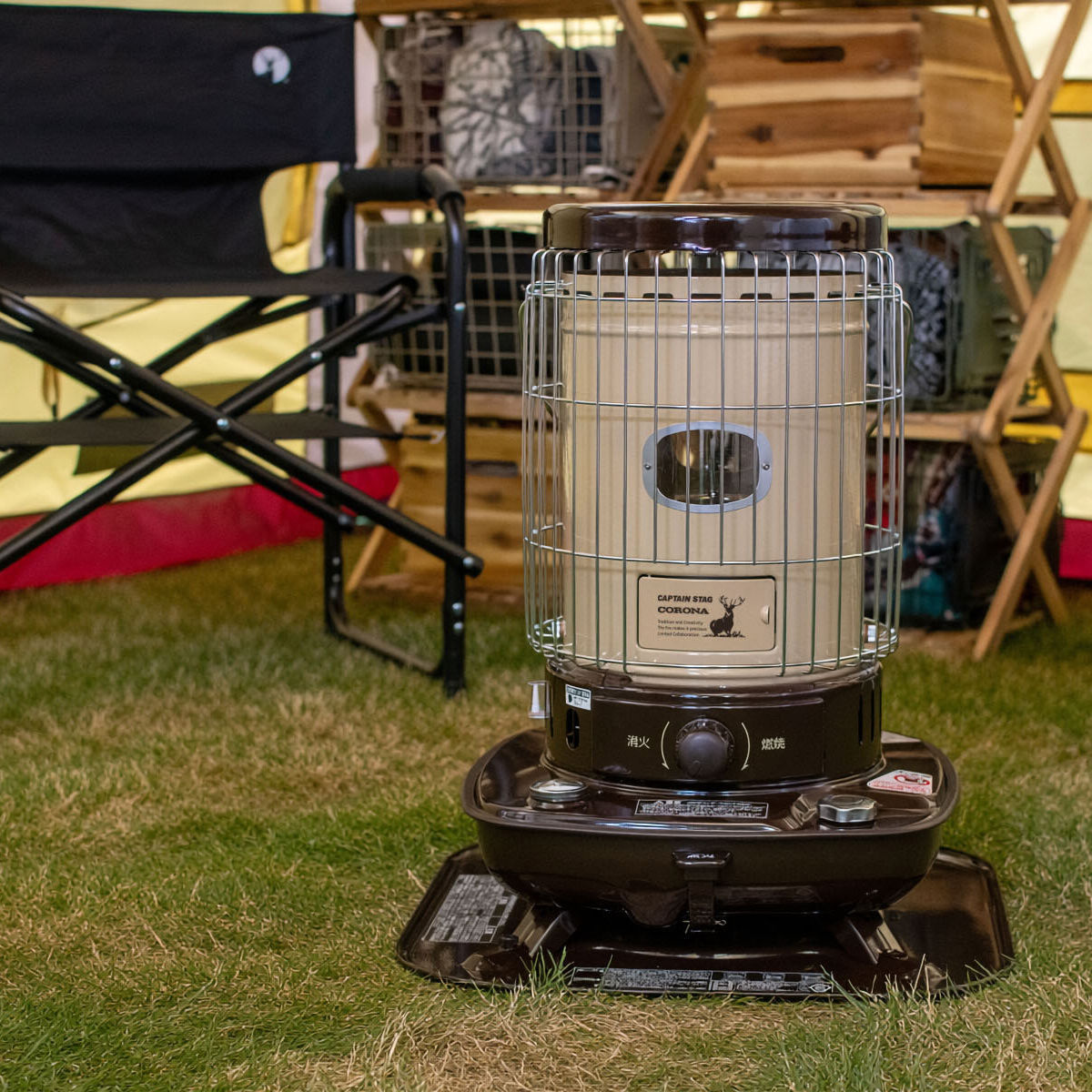 キャプテンスタッグ×コロナ 石油ストーブSL-51CS-CT（ベージュ