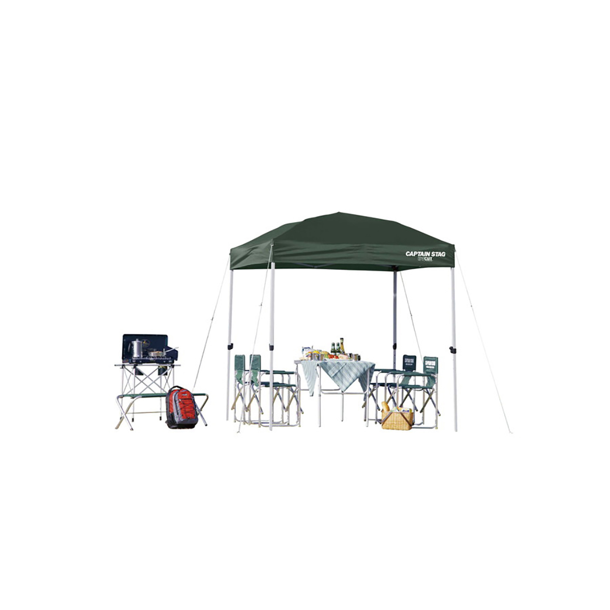 クイックシェード 200UV グリーン ＜キャリーバッグ付＞ - アウトドア