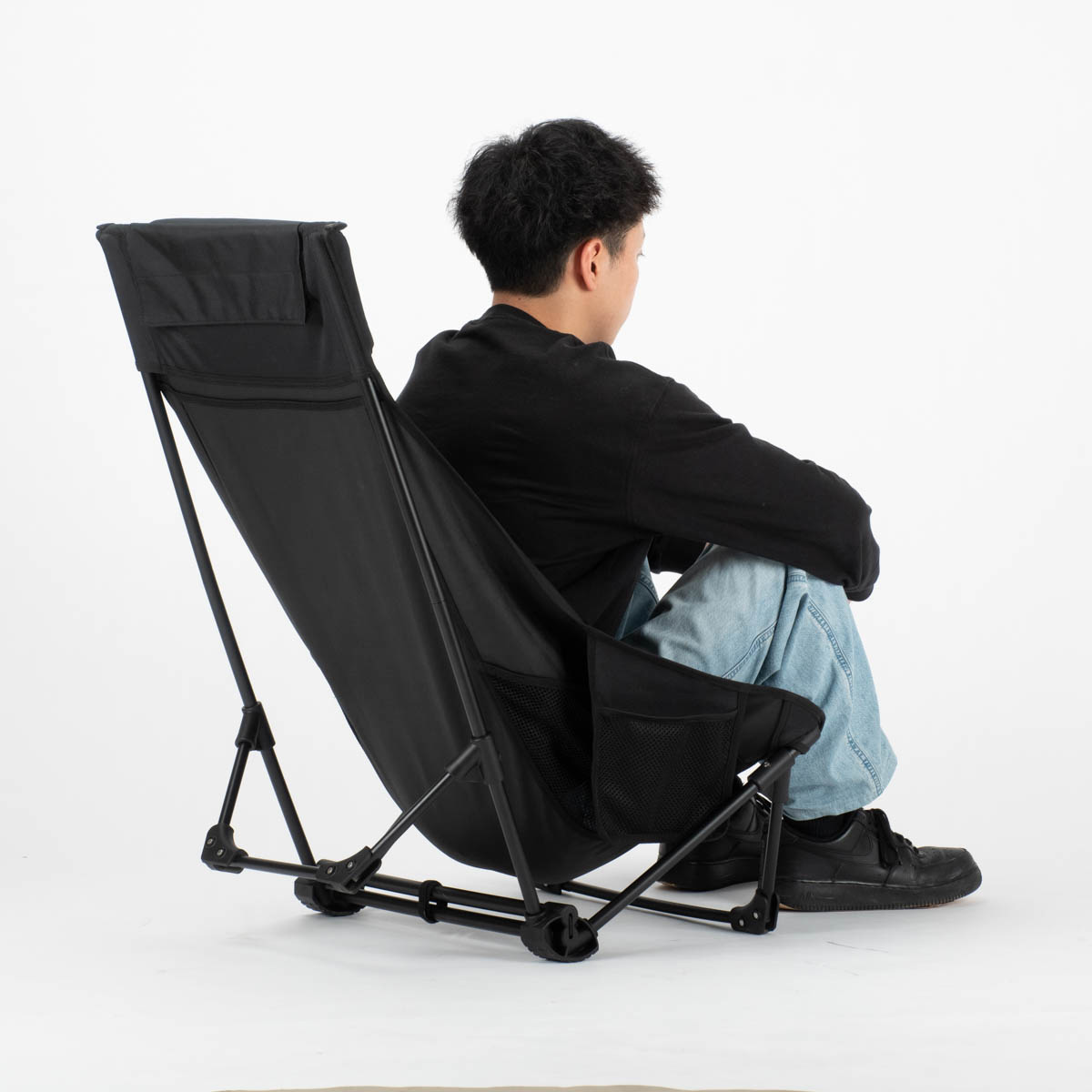 トレッカー グランドリクライニングチェア（ブラック） - アウトドア