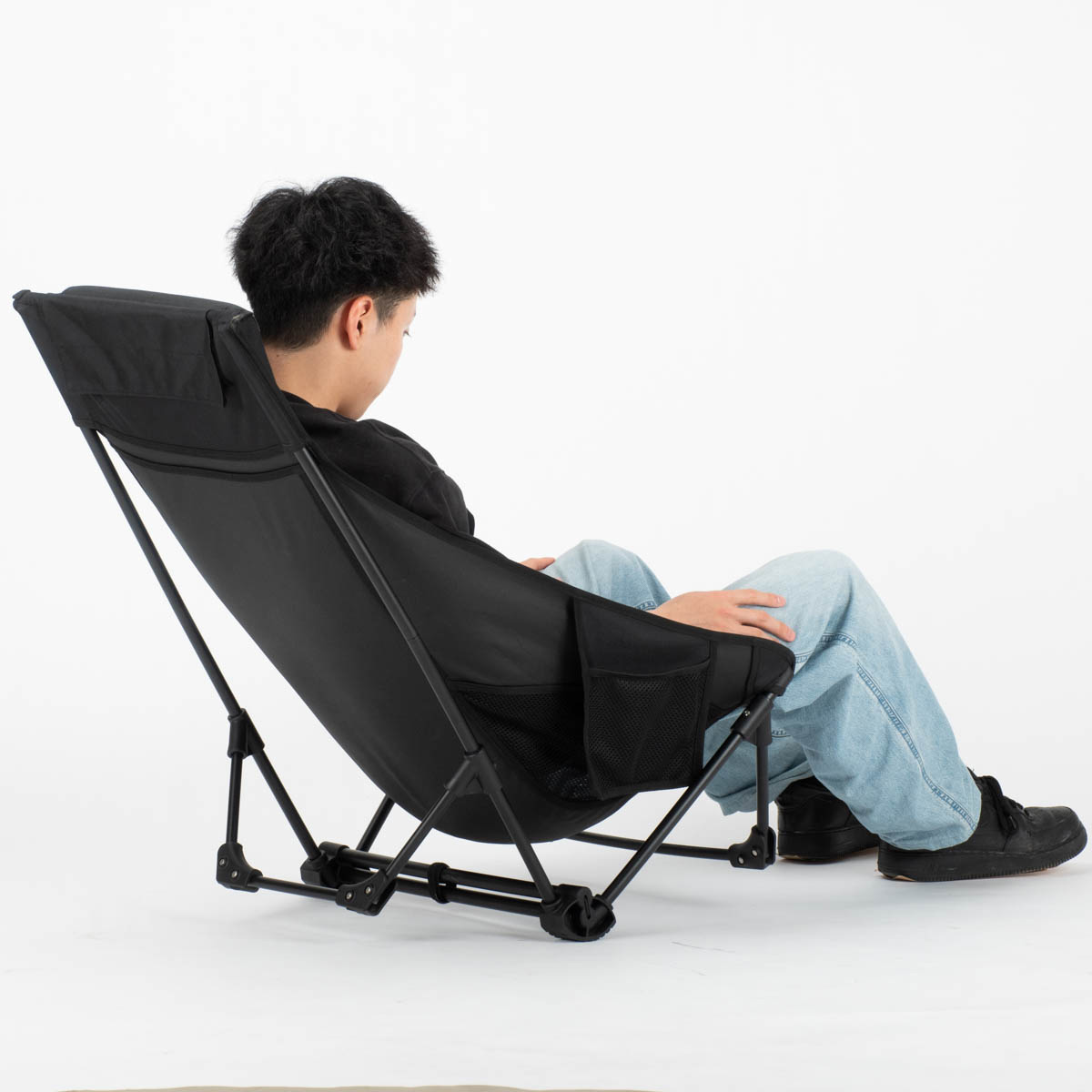 トレッカー グランドリクライニングチェア（ブラック） - アウトドア