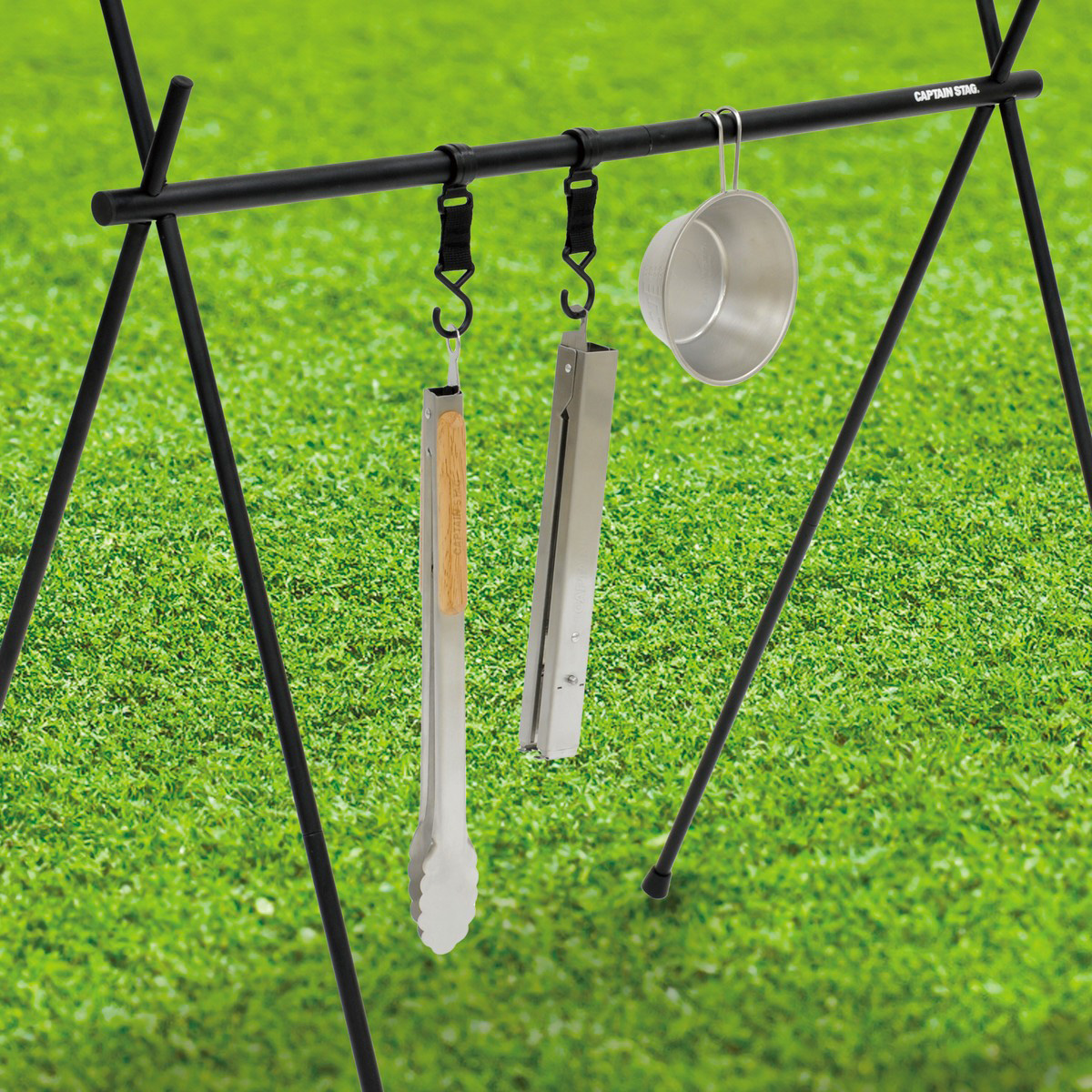 伸縮式炭バサミ NOBILE - アウトドア・キャンプ用品 - キャプテンスタッグ