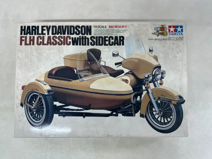ヴィンテージ 日東科学 1/12 ハーレー・ダビッドソン w/サイドカー