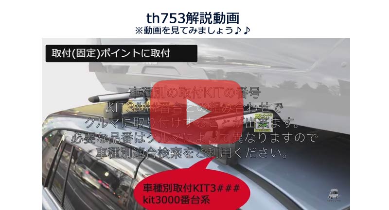 THULE:th753 フット カーキャリアガイド【公式】