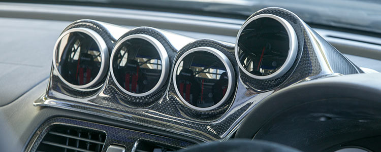 カーボンメーターパネル：OKUYAMA