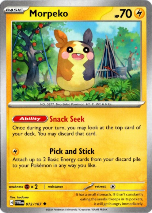 モルペコ 海外版 英語版 Morpeko - 072/167 -【Card Chicken】