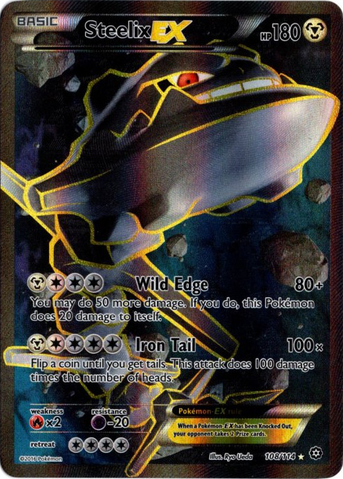 ハガネールEX SR 海外版 英語版 Steelix EX - 108/114 -【Card Chicken】