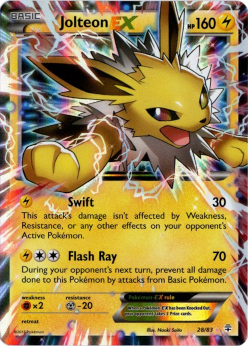 サンダースEX 海外版 英語版 Jolteon EX - 28/83 -【Card Chicken】