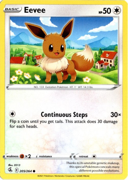 イーブイ 海外版 英語版 Eevee - 205/264 -【Card Chicken】