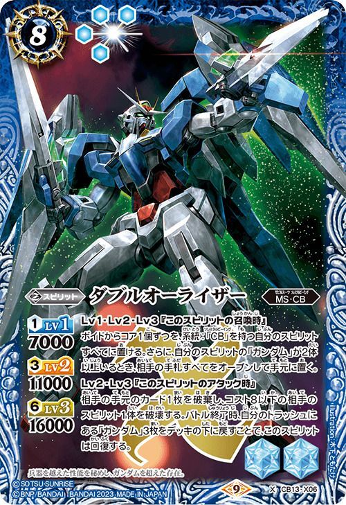 2023/9)ダブルオーライザー(CB27収録)【X】{CB13-X06}《青》