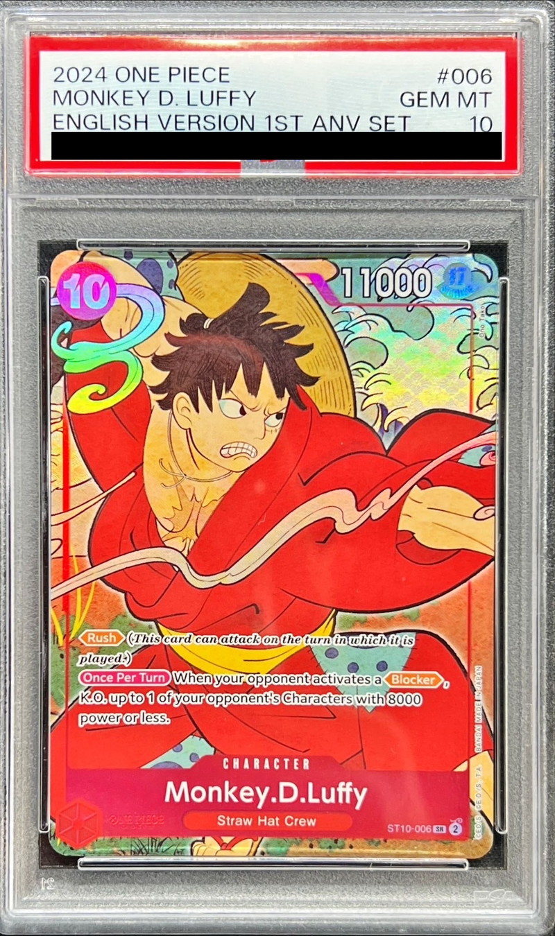 PSA10鑑定済〕モンキー・D・ルフィ(英語版/illust:Ono Tako)【SR