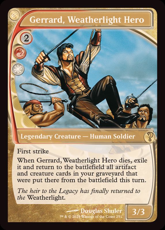 ウェザーライトの英雄、ジェラード/Gerrard, Weatherlight Hero《英語