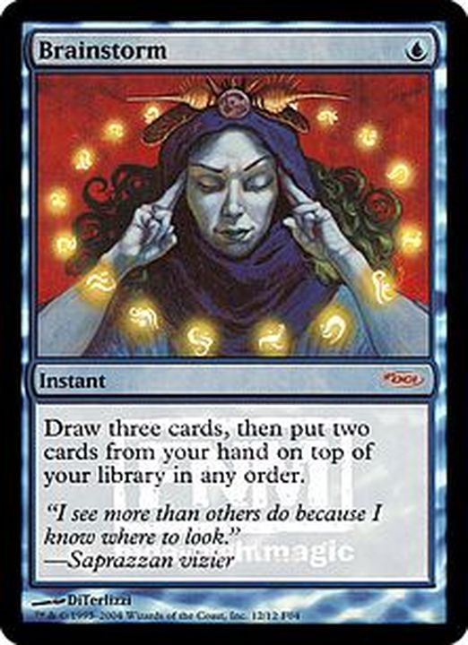 FOIL)渦まく知識/Brainstorm《英語》【FNM Promos】