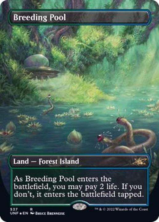 ギャラクシーFOIL)(フルアート)繁殖池/Breeding Pool《英語》【UNF】