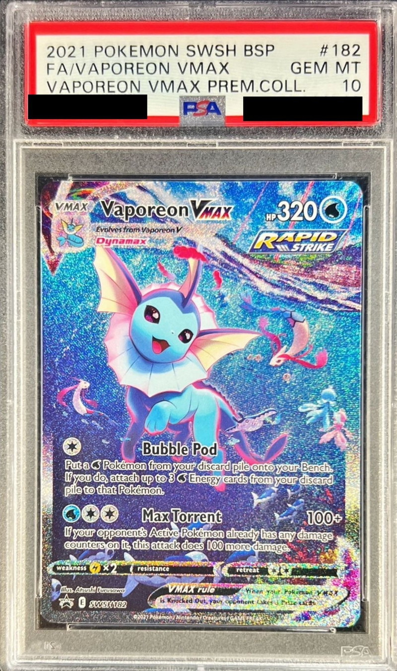 PSA10鑑定済〕シャワーズVMAX(英語版/SA仕様)【-】{SWSH182}