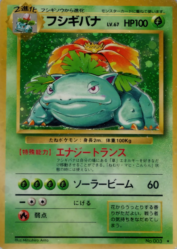 状態B〕フシギバナ LV.67(マークあり)【☆】{旧裏}