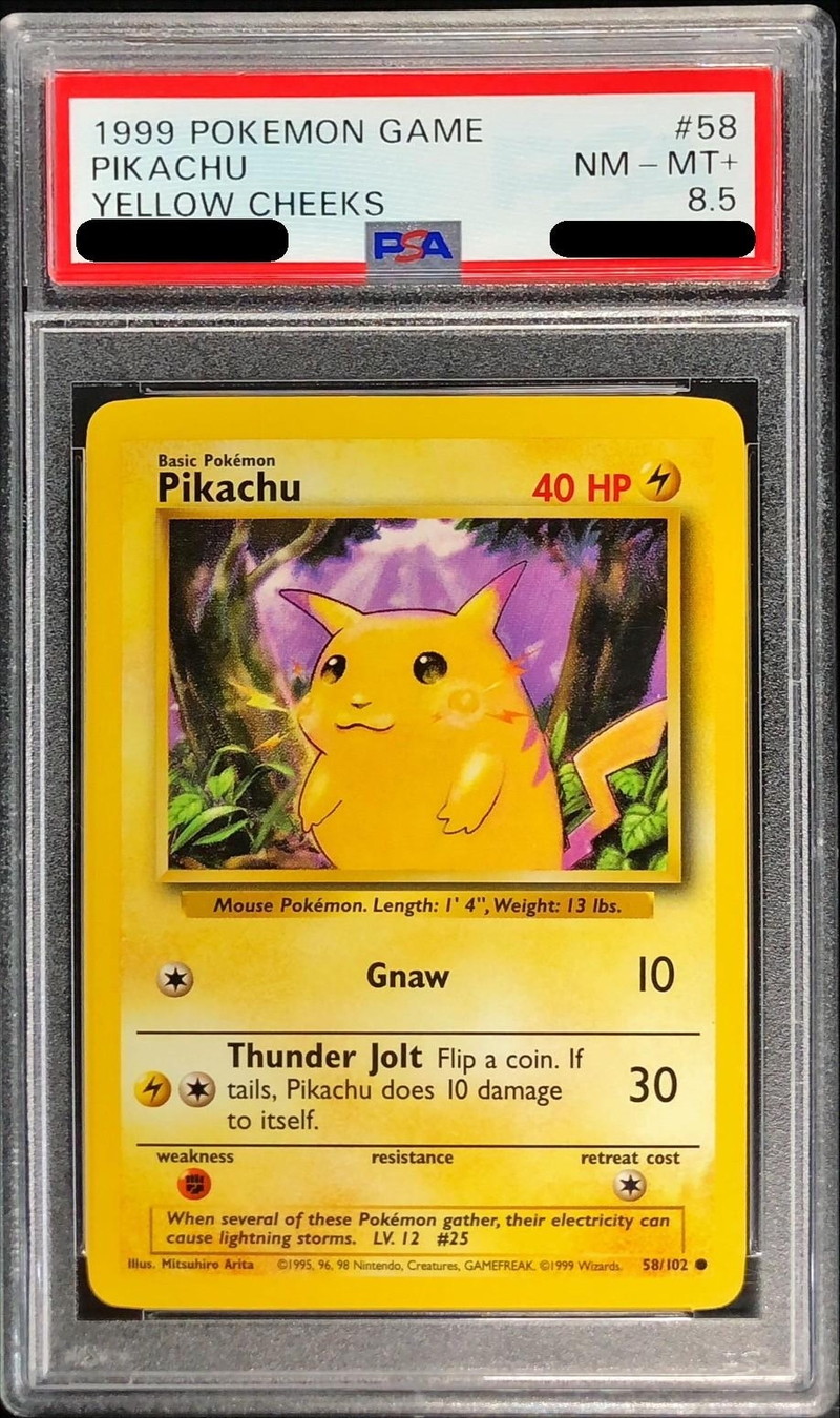 PSA8.5鑑定済〕ピカチュウ(英語版)【-】{58/102}