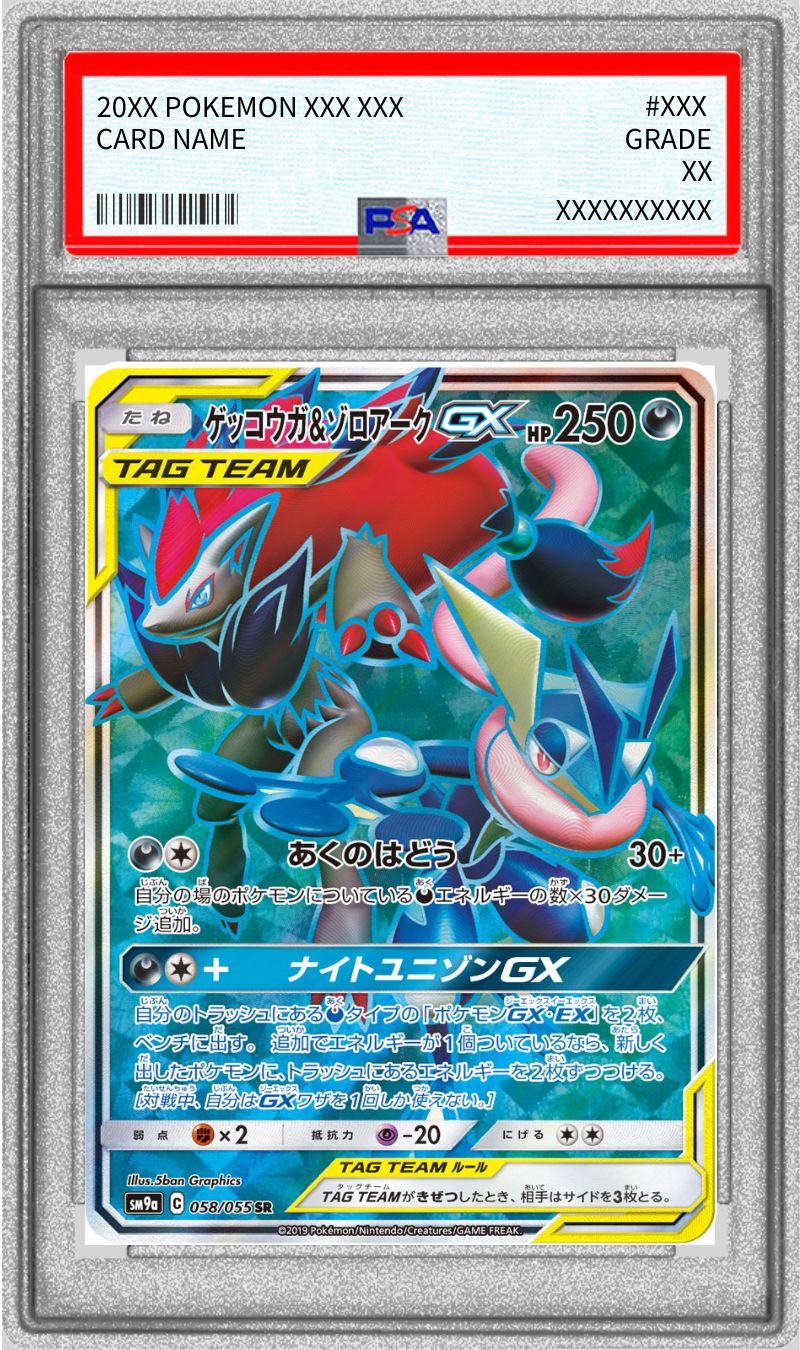 PSA10鑑定済〕ゲッコウガ＆ゾロアークGX【SR】{058/055}