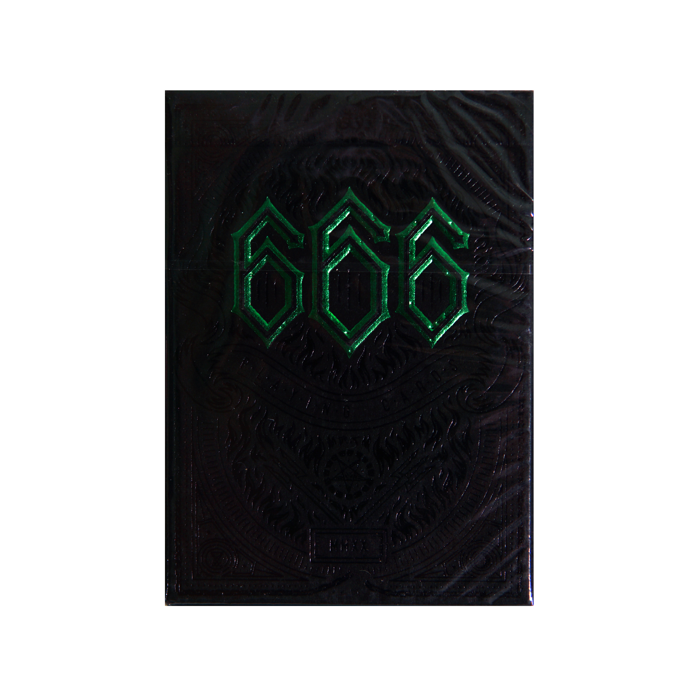 666 Emerald Hellfire Playing Cards - Cards District