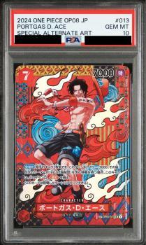 PSA10鑑定済】ポートガス・D・エース(パラレル/SP/和柄/illust:Tacchan
